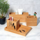 Wooden Organizer 3-Sections with Base